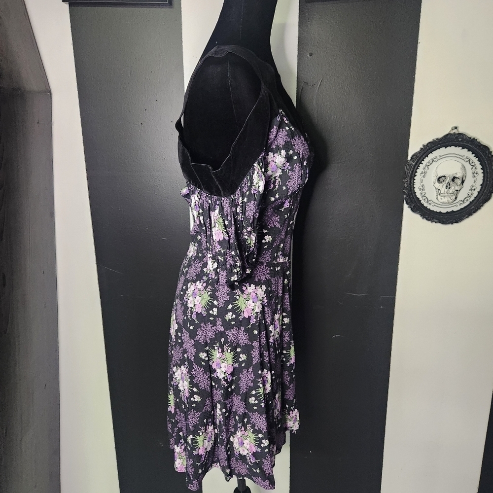 Ted Baker Black and Purple Dress - Picture 5 of 7